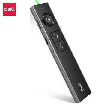 得力/deli 50681G 激光筆 激光翻頁(yè)筆Spotlight無(wú)線(xiàn)演示器空中鼠標(biāo) 聚光燈激光筆 ppt投影筆 LED液晶大屏